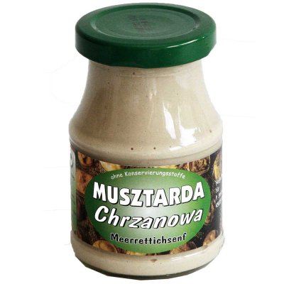 Musztarda Chrzanowa - Polnischer Meerrettichsenf mittel Scharf - 190g